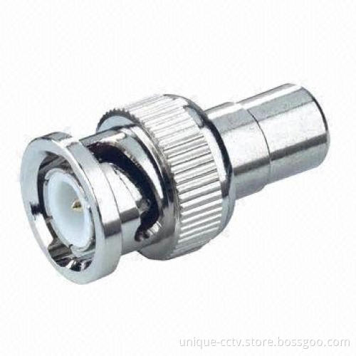 100 Pieces/Pack BNC Male to RCA Female Coax Cable Connector Adapter, F/M/C
